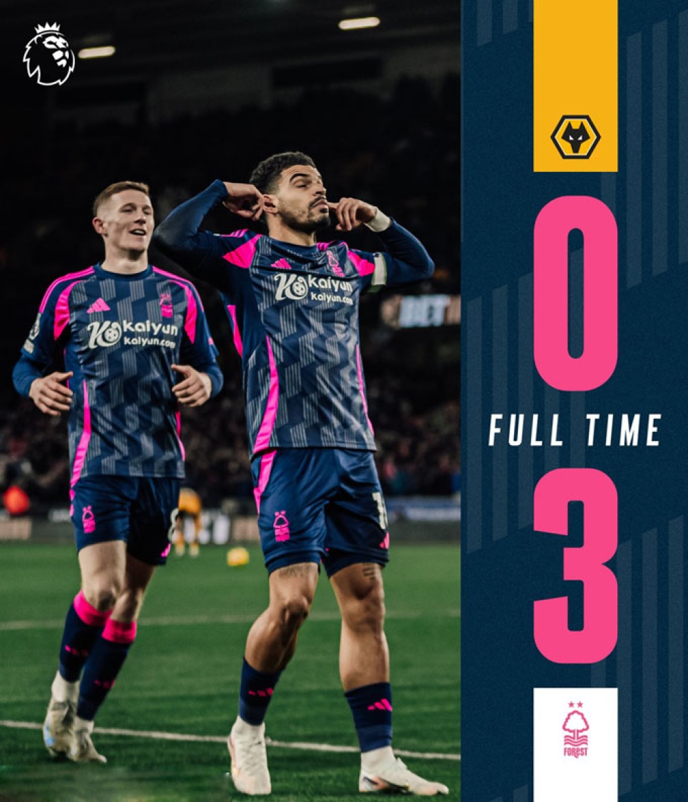 Kết quả Wolves 0-3 Nottingham: Nottingham vững vàng ở top 3