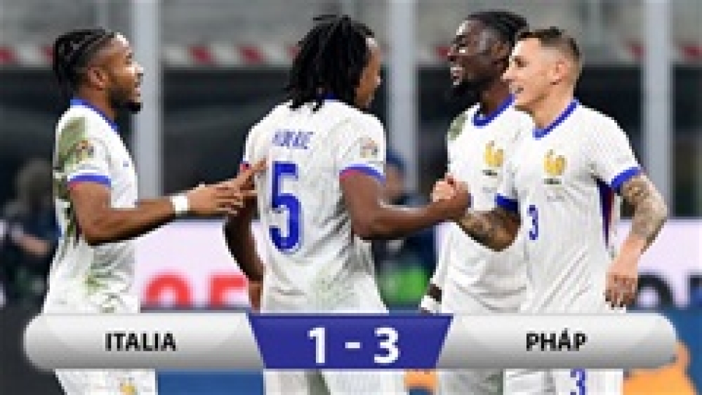 Kết quả Italia 1-3 Pháp: Les Bleus giành ngôi nhất bảng