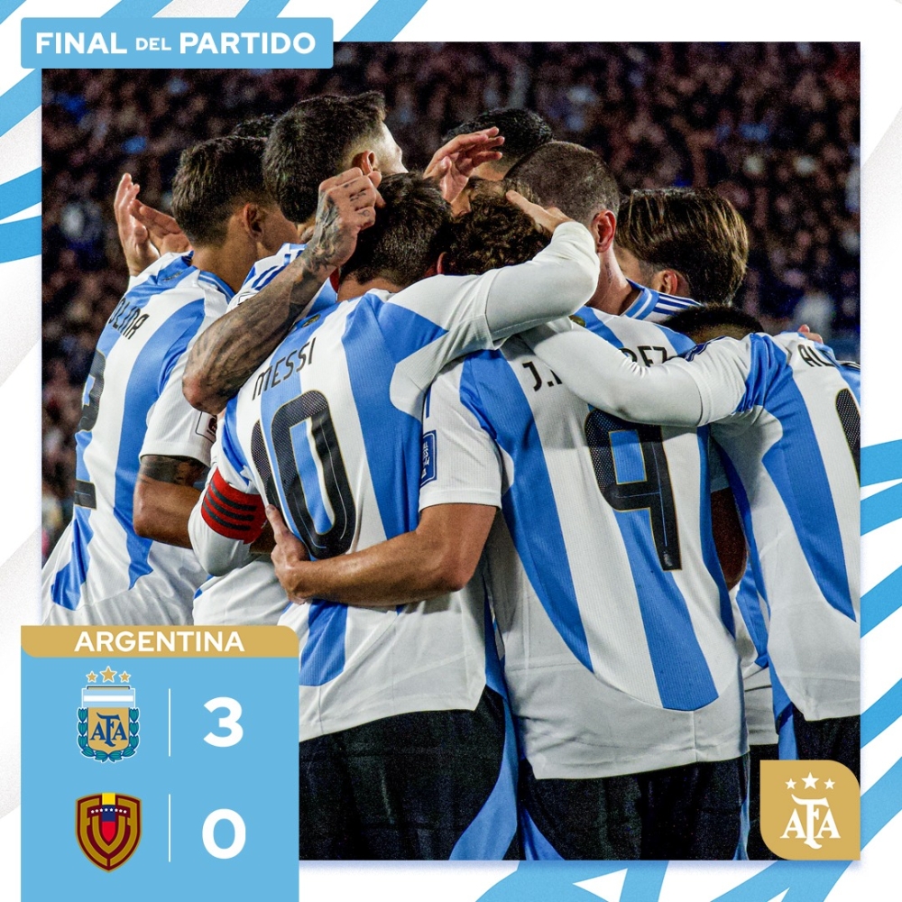 Kết quả Argentina 3-0 Venezuela: 3 điểm ngọt ngào cho Argentina